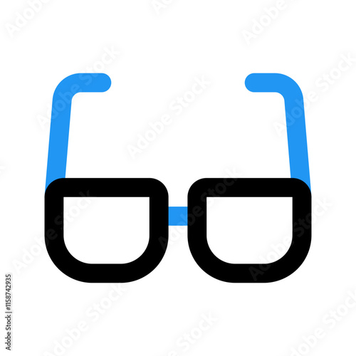 eyeglasses line color icon