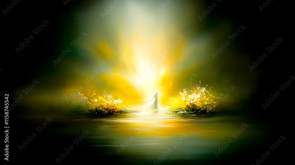 Golden Hour Abstract Painting Golden Hour Abstract Painting