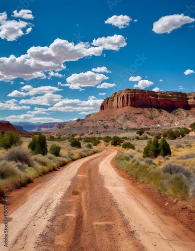 Rural Route in National Park, USA.