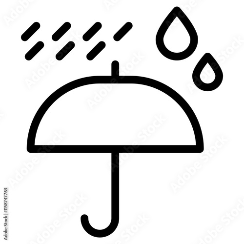 rain umbrella icon
