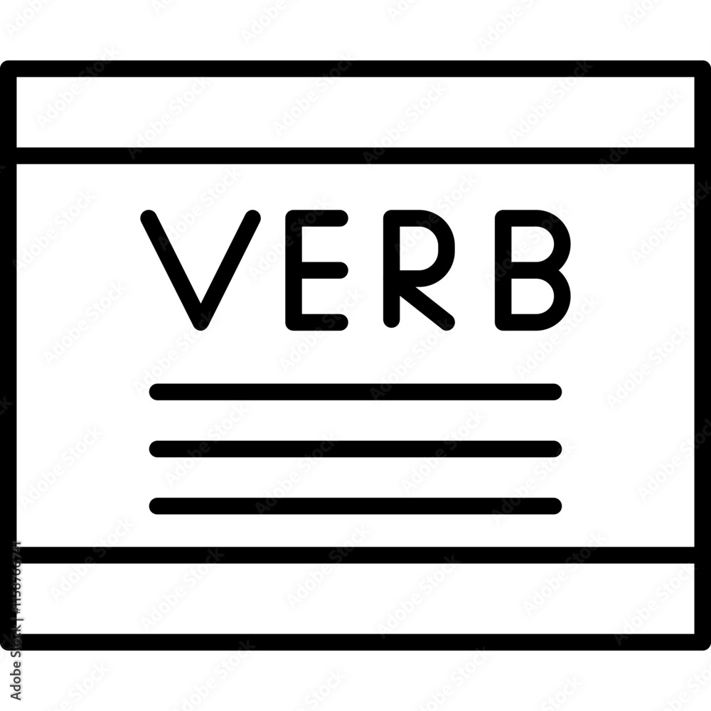 Verb Conjugation Icon Verb Conjugation Icon