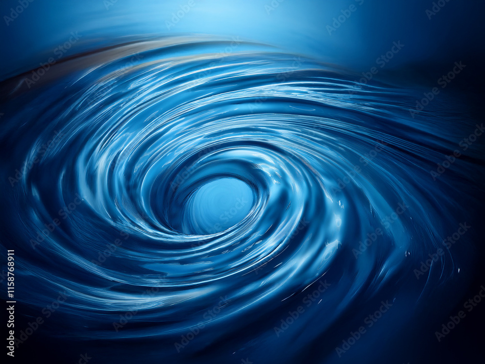 A mesmerizing vortex of deep blue liquid swirls, creating a hypnotic and intense visual effect. The center is a lighter shade, contrasting with the darker outer edges. A mesmerizing vortex of deep blue liquid swirls, creating a hypnotic and intense visual effect. The center is a lighter shade, contrasting with the darker outer edges.