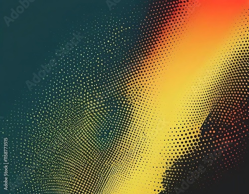 Wallpaper Mural Abstract Halftone Pattern With Gradient Color Transition Torontodigital.ca