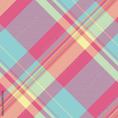 Autumn vector pattern plaid, stroke tartan background fabric. Shop texture textile check seamless in red and cyan colors.