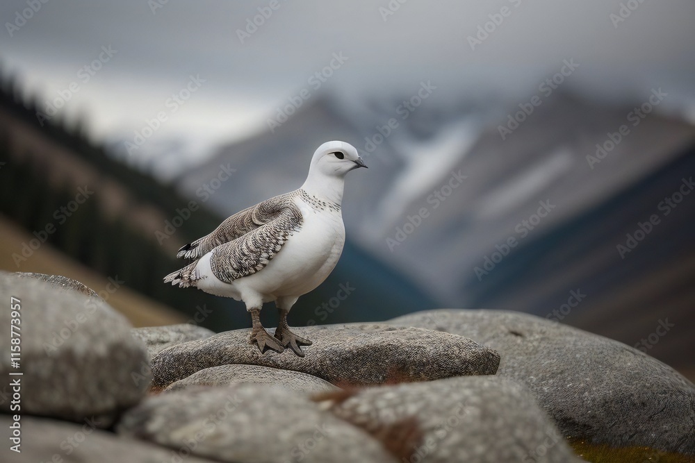 Fototapeta premium Rock Ptarmigan 