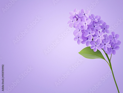 Vibrant Lilac Blossoms in Early Spring Emanating Fragrant Beauty in Blooming Gardens