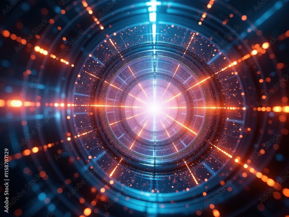 Futuristic tokamak reactor showcasing bright plasma and dynamic energy patterns in a high-tech scientific facility setting Futuristic tokamak reactor showcasing bright plasma and dynamic energy patterns in a high-tech scientific facility setting