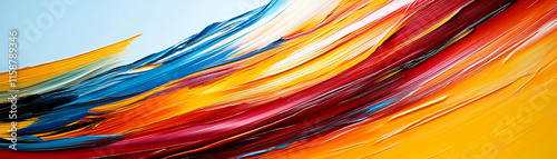 Vibrant Hues in Abstract Swirl,  Colors Dance Dynamically Across the Canvas with Passion and Energy.