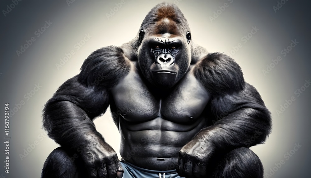 The Mighty Gorilla: A Powerful Portrait of Strength and Majesty The Mighty Gorilla: A Powerful Portrait of Strength and Majesty