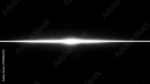 Dynamic radiant energy slash effect in black and white with concentrated glow and smooth flowing light moving in one direction.