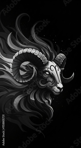 zodiac sign ARIES illustration photo