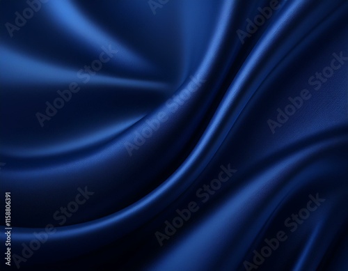 Wallpaper Mural Abstract dark blue background. Silk satin. Navy blue color. Elegant background with space for design. Soft wavy folds. Torontodigital.ca