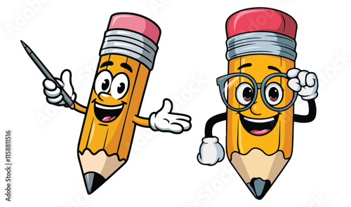 Cartoon pencil clipart