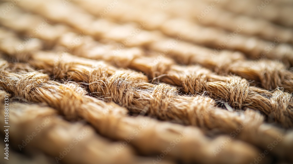 Close-up of intertwined fibers creating textured pattern