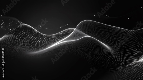 Modern Business Black Background with Subtle Technology-Inspired Lines photo