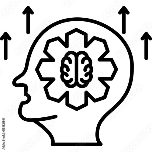 Cognitive Enhancement Path Icon