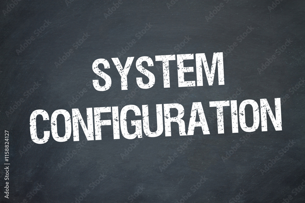 Obraz premium System Configuration 