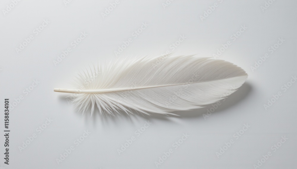 Single Feather with Delicate Details Single Feather with Delicate Details