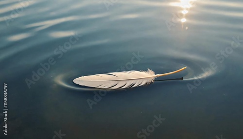 feather on the water