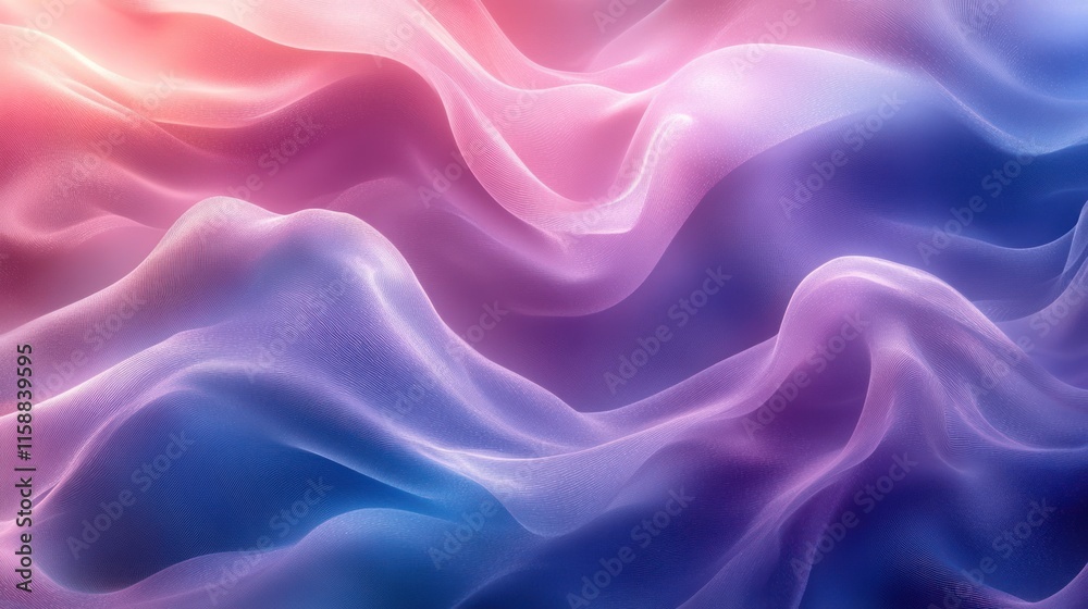Abstract flowing waves in pink and blue. Abstract flowing waves in pink and blue.