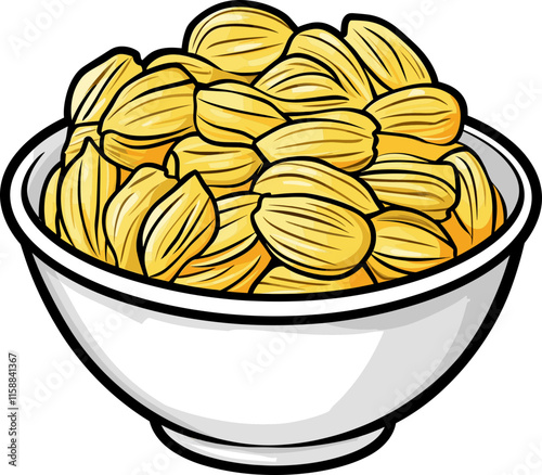 Illustration of Pasta in a Bowl