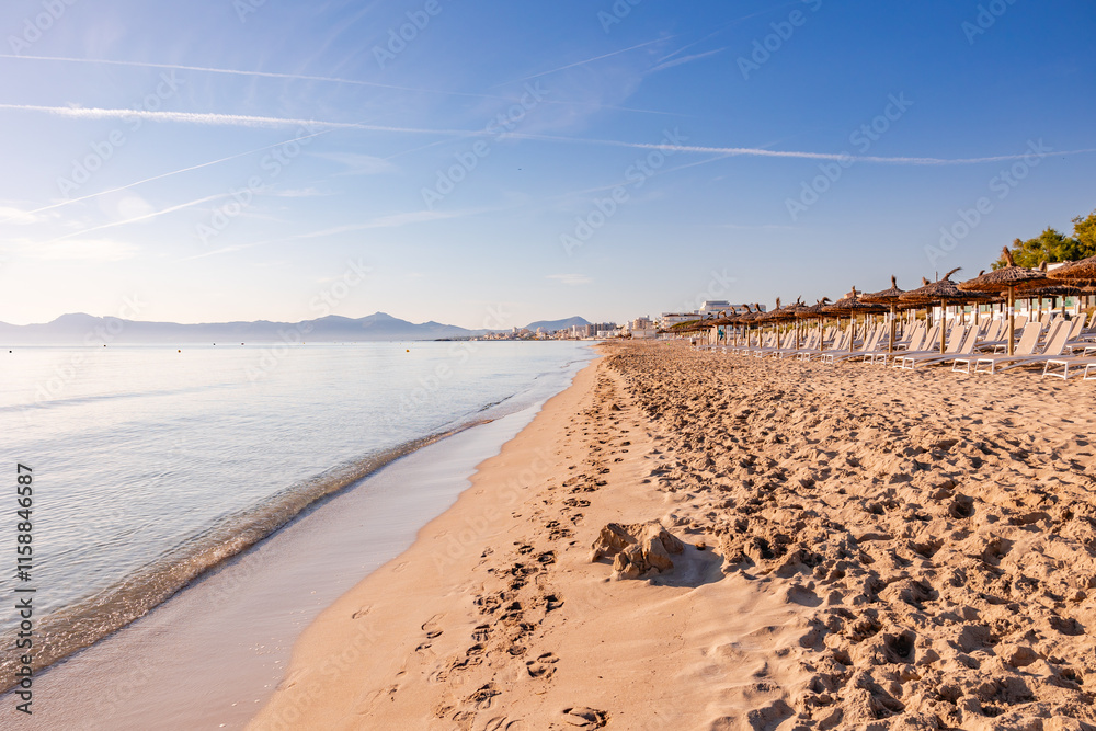 beach in the morning
