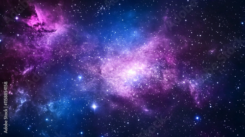 Wallpaper Mural Vibrant cosmic nebula filled with stars and colorful gas clouds in deep space Torontodigital.ca