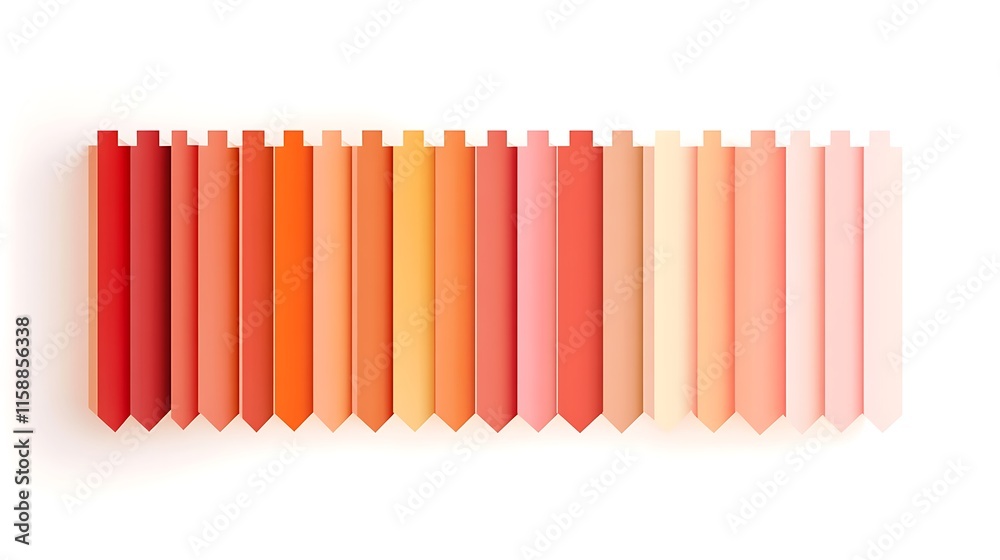 Gradient Spectrum: A Visual Display of Warm Hues Gradient Spectrum: A Visual Display of Warm Hues