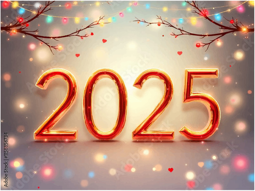 Happy New Year 2025 Background