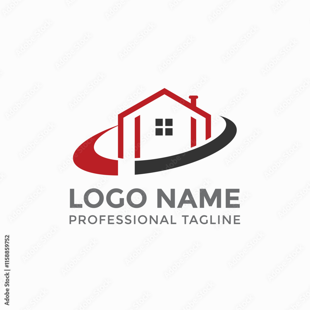 Fototapeta premium Home Logo design concept fully editable vector template