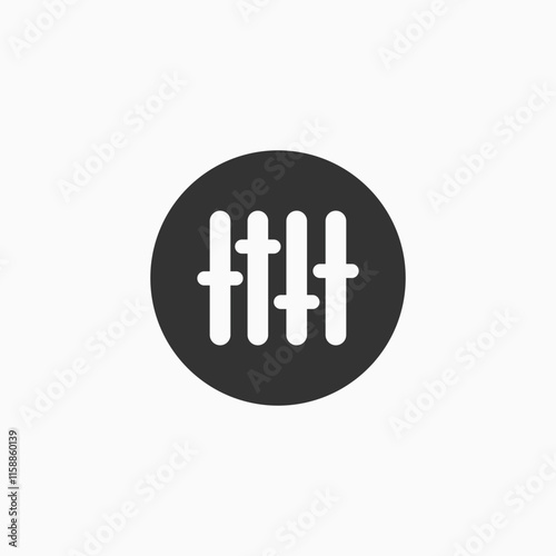 Music Icon logo design concept