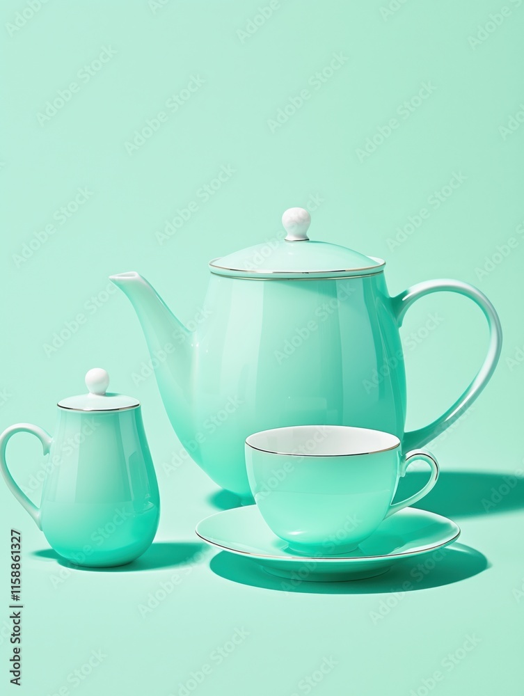 Elegant Pearl Finish Tea Set for Upscale Occasions Elegant Pearl Finish Tea Set for Upscale Occasions