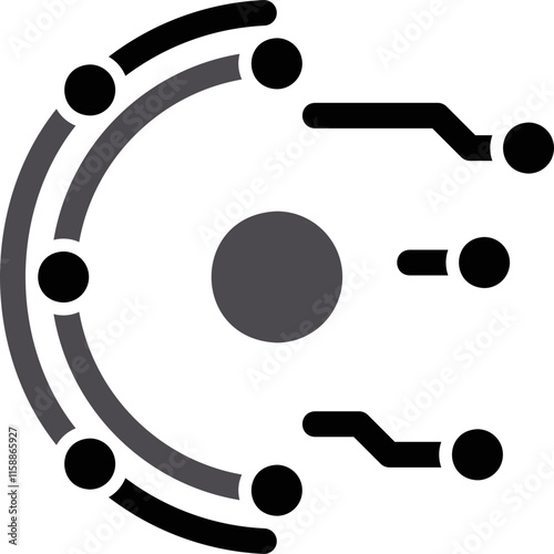Simple vector icon smart eye