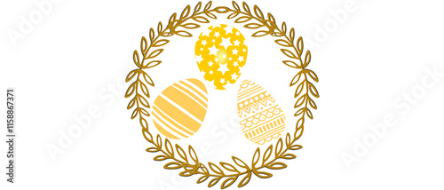 Illustration of ester eggs - easter