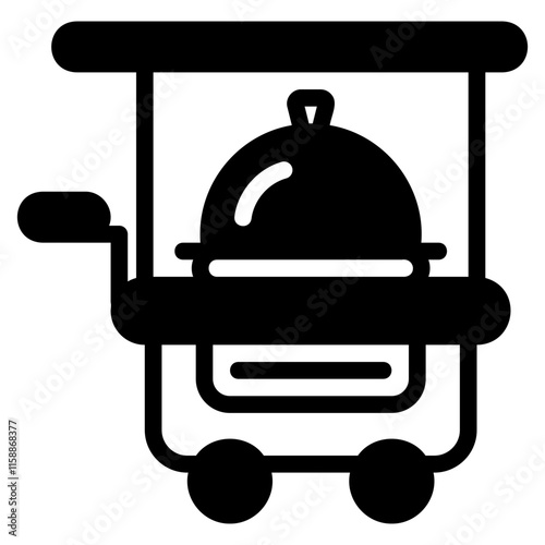 Food cart icon