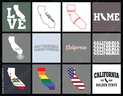 California state t shirt design