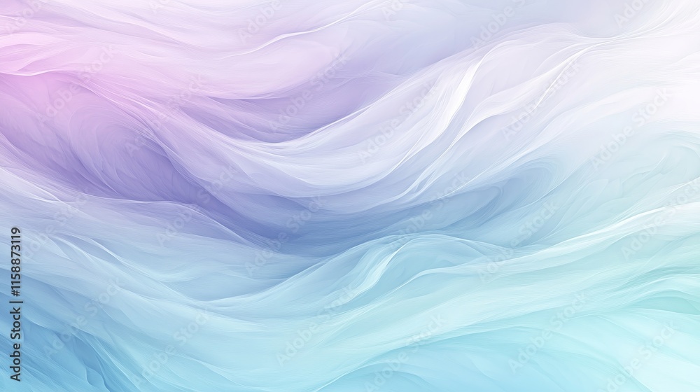 Abstract pastels flowing waves art nature inspired background, soft purple blue teal gradient, tranquil calming aesthetic Abstract pastels flowing waves art nature inspired background, soft purple blue teal gradient, tranquil calming aesthetic
