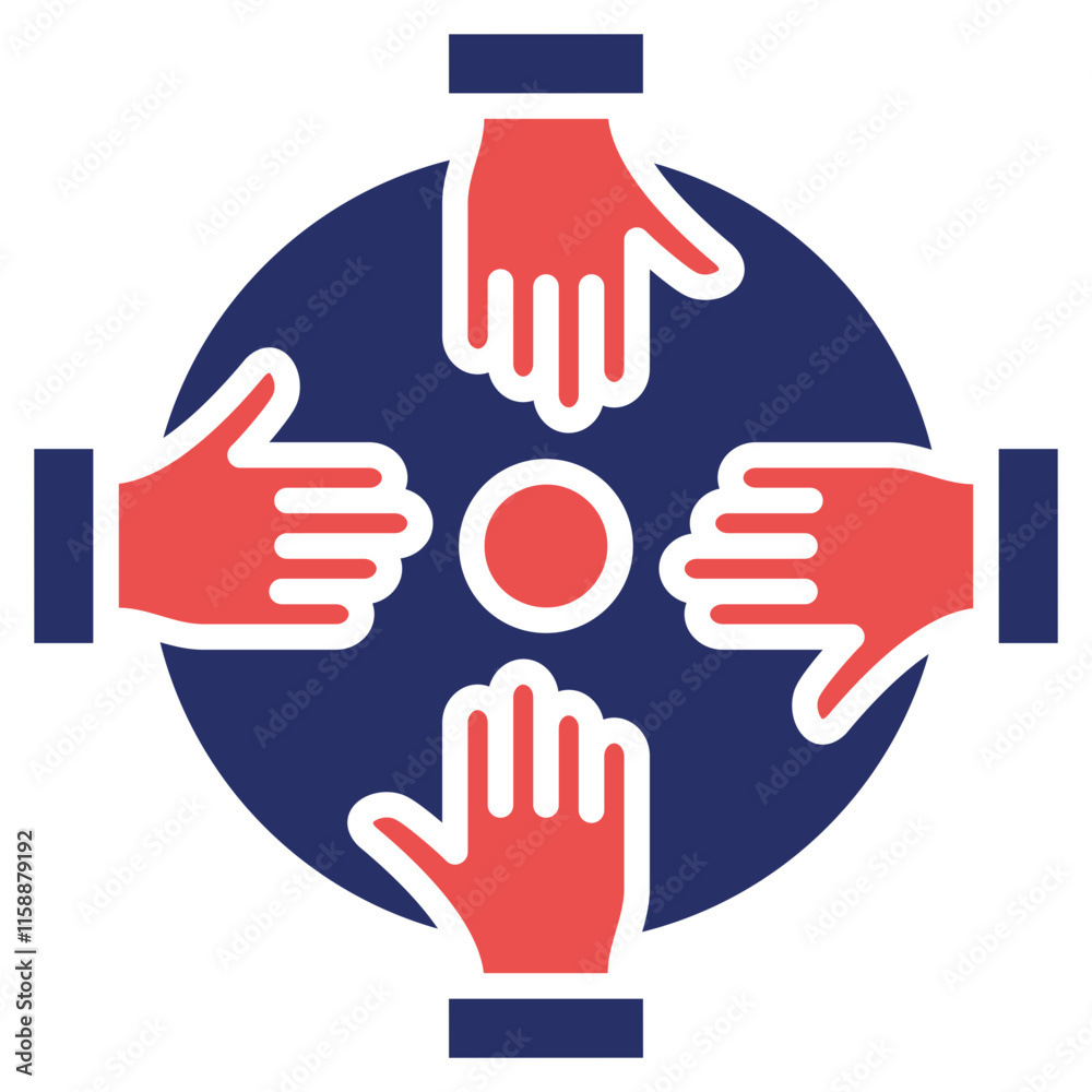 Fototapeta premium Teamwork Icon