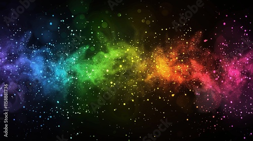 Rainbow holographic fantasy texture background