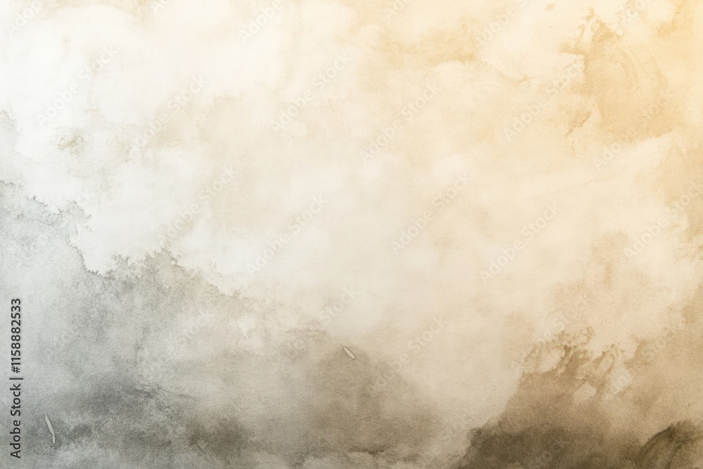 Obraz premium A clean watercolor paper sheet with a fresh wash of gradient colors