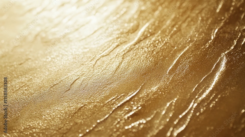 Obraz premium golden texture, gold abstract background, metallic surface pattern, shiny gold waves, luxury golden design