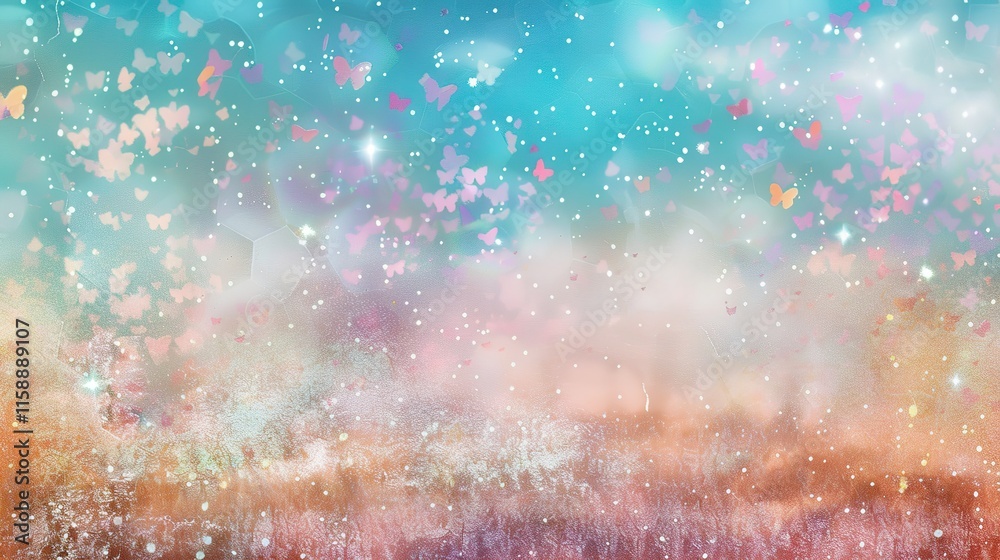 Fototapeta premium Glitter fairy texture overlay fantasy background