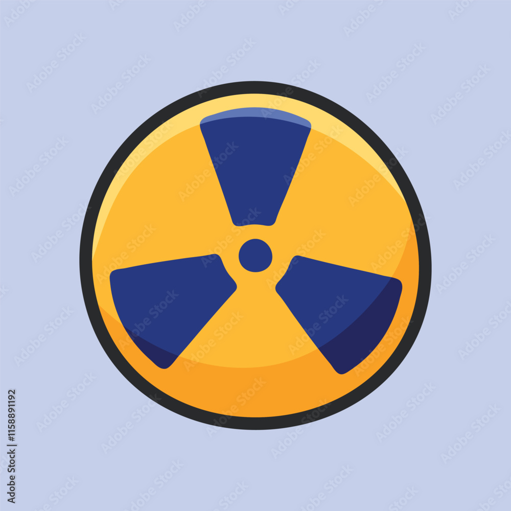 biohazard circle sign with outline flat vector design. biohazard circle sign with outline flat vector design.