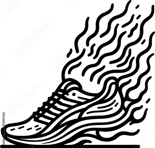  Fiery Shoes Vector Illustrations for Fashion Designs