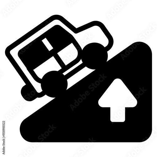 Steep incline icon