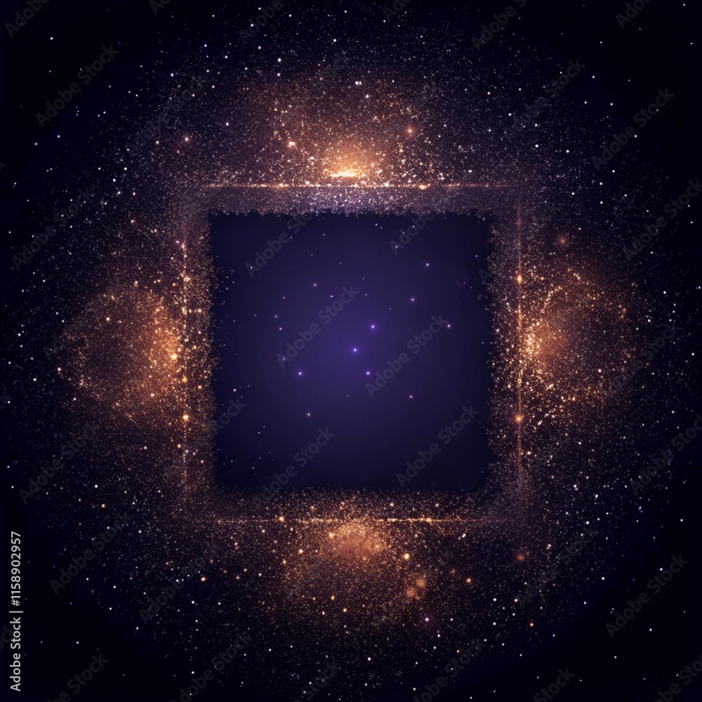 Obraz premium frame with stars