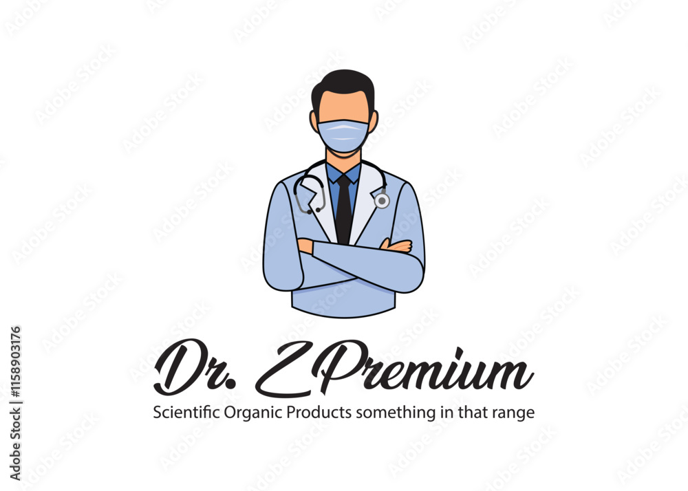 Fototapeta premium Men Doctor Logo 