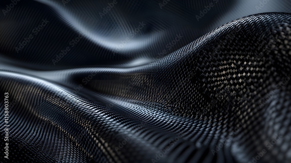 Naklejka premium Abstract Dark Woven Fabric Texture Pattern