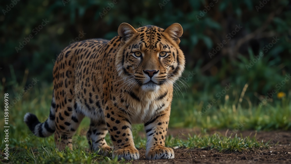 Fototapeta premium portrait of a leopard
