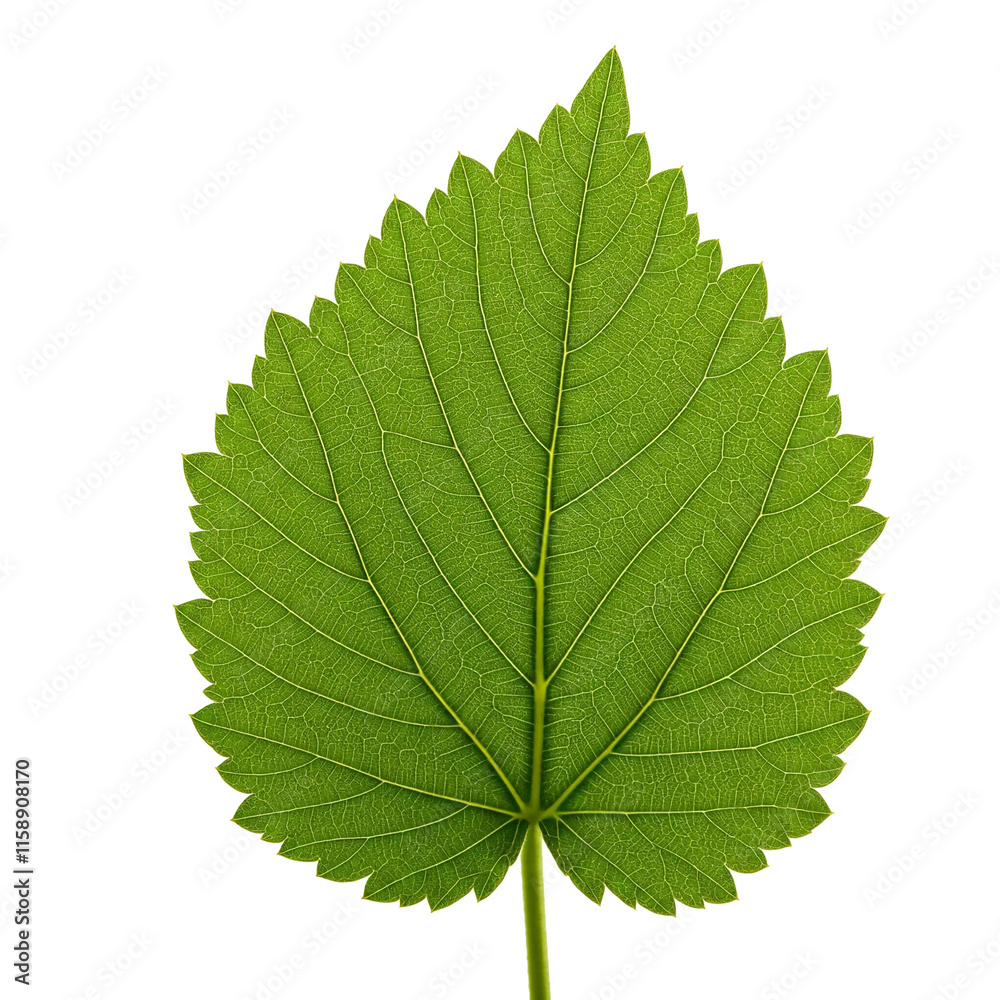 Fototapeta premium green leaf isolated on white background